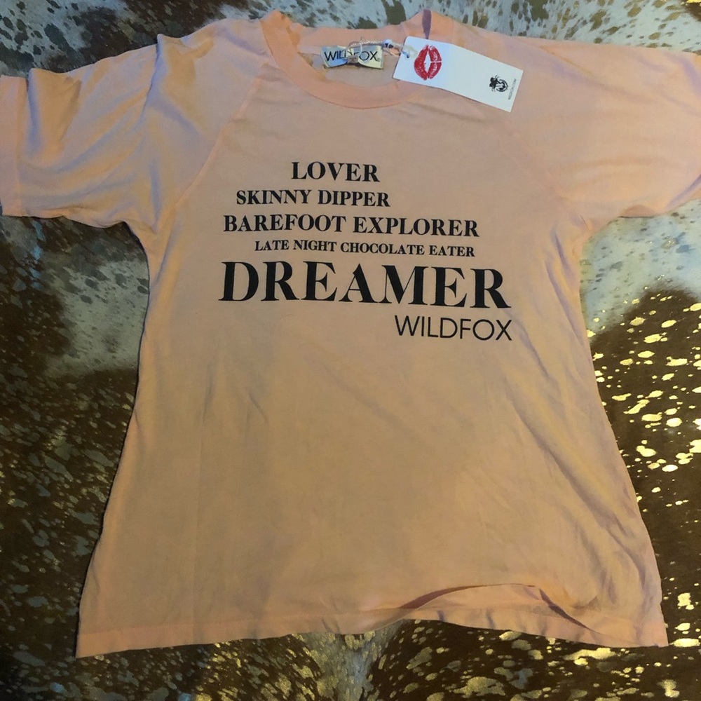 Wildfox Peach Dreamer Top Size 1